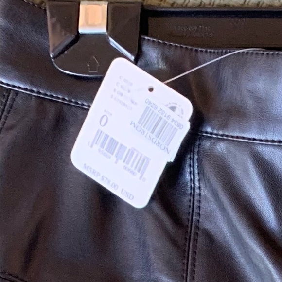 Free People, Black Faux Leather Skirt, size 0 - Picture 3 of 3